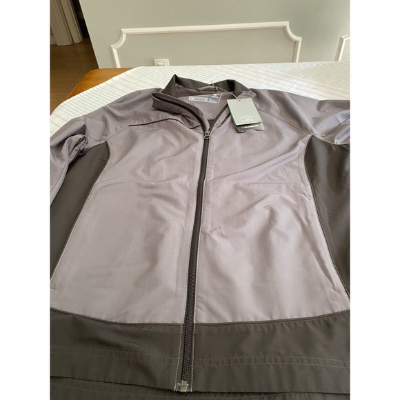 NWT - Cutter and Buck WeatherTec Gray Men’s Size Large Jacket Full Zipper - Picture 1 of 10